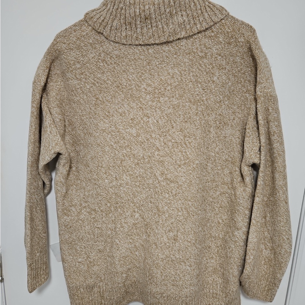 Anne Klein Beige Turtleneck Sweater